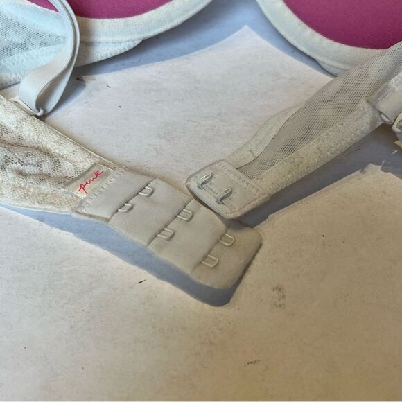 PINK Wear Everywher Push -up Bra White Underwire Size 34DD - Picture 5 of 8